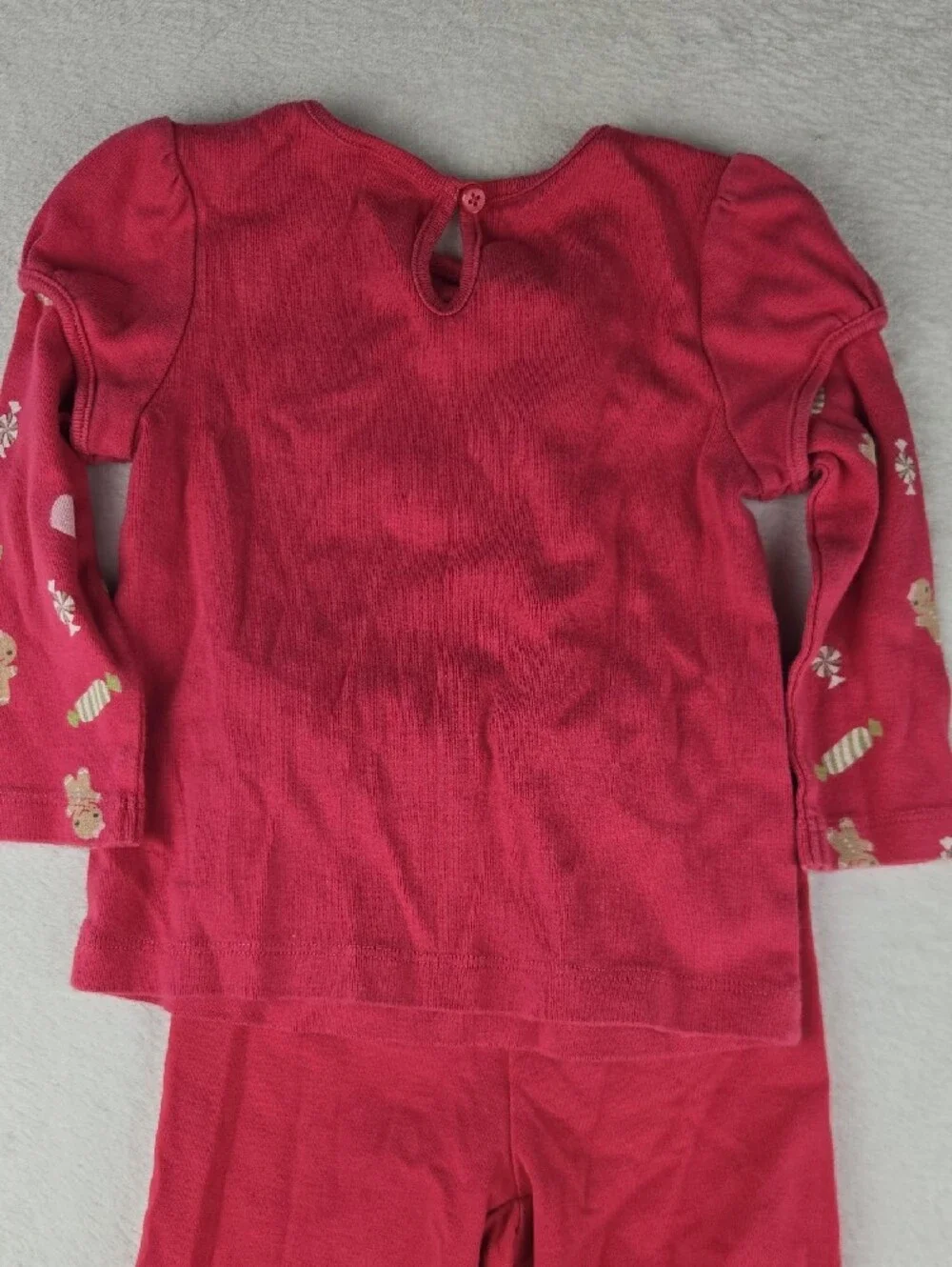 Gymboree Gingerbread Christmas Outfit Girls Size 18-24 Long Sleeve Pants